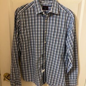 UNTUCKit Untucked Men’s Long Sleeve Button Down Plaid Shirt Like New Medium